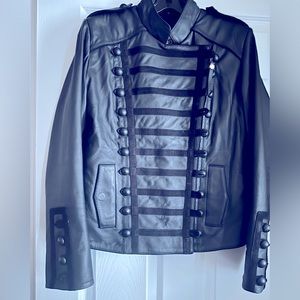 Luxurious Authentic Boda Skins Butter Soft Leather Jacket. Military Style.